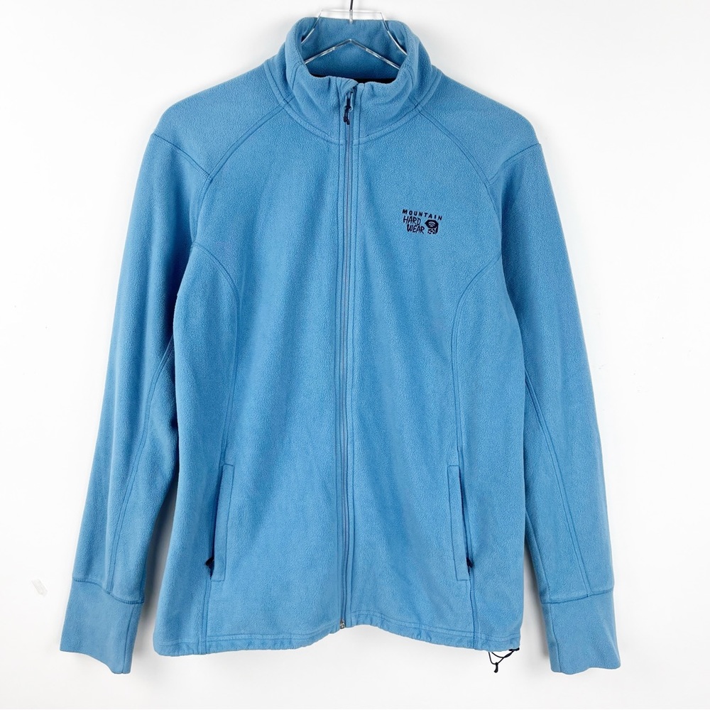 Mountain Hardwear Blue Full Zip Fleece Long Sleeve Jacket Coat Top